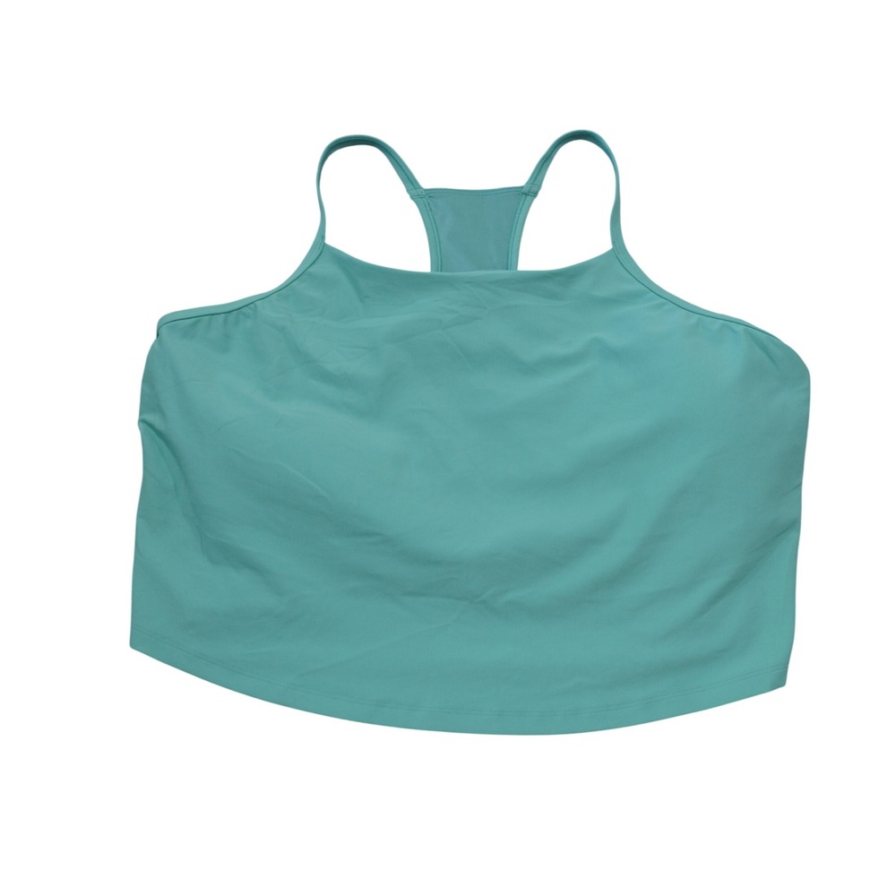 Old Navy Teal 3X Active Studiosmooth Go-Dry Light Support Sports Bra Tank Sporty